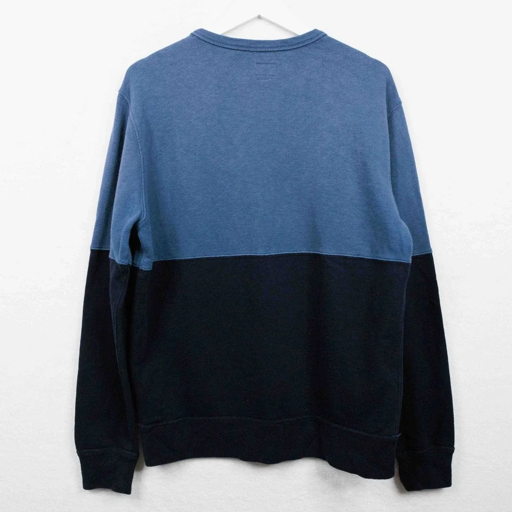 J CREW Vintage Fleece Colorblock‎ Sweatshirt French Terry Heritage Preppy Mens L
